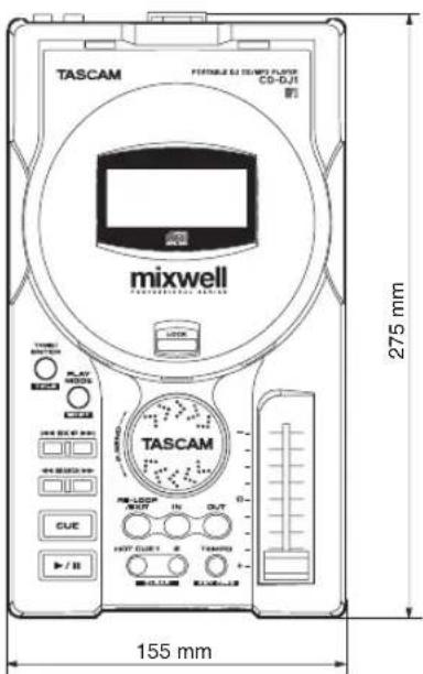 TASCAM FORMULIC & TECHNOLOGY PLASTIC CD-0.1 mixwell TASCAM 275 mm 155 mm