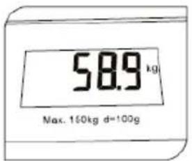 58.9 kg Max. 150kg d=100g