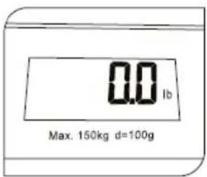 0.0 lb Max. 150kg d=100g