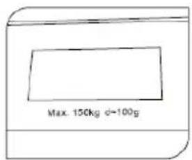 Max. 150kg d=100g