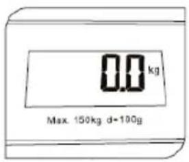 0.0 kg Max: 150kg d=100g