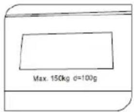 Max. 150kg d=100g