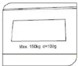 Max. 150kg d=100g