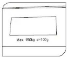 Max. 150kg d=100g