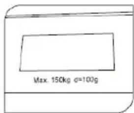 Max. 150kg d=100g