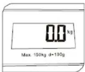 0.0 kg Max: 150kg d=100g