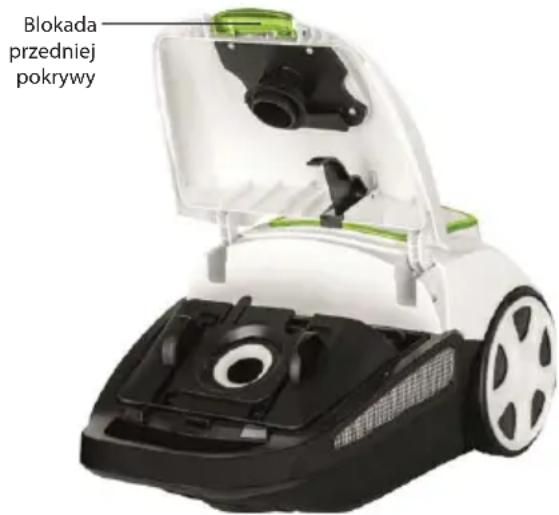 Blokada przedniej pokrywy