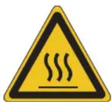 ECG AF 6000 - BRĪDINĀJUMS – KARSTA VIRSMA - 1