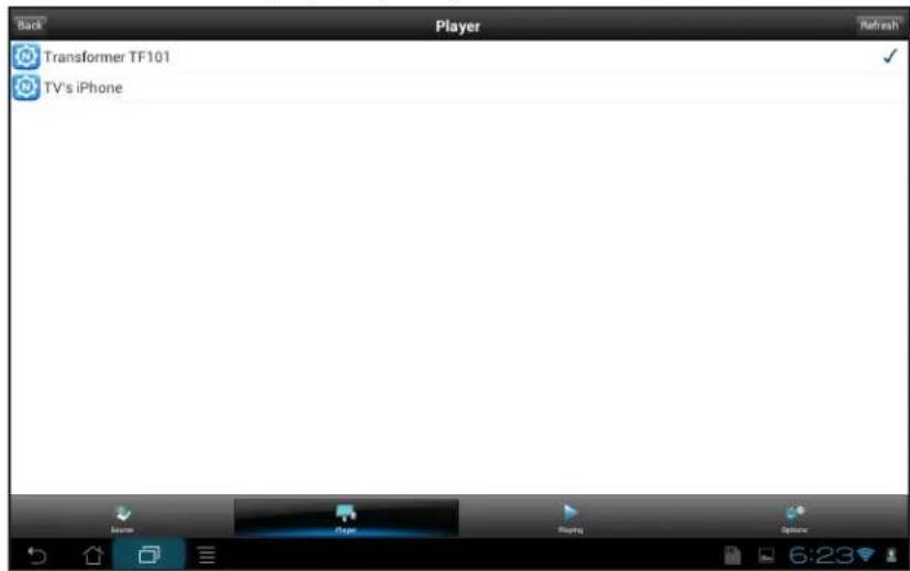 Back Player Refresh Transformer TF101 TV's iPhone