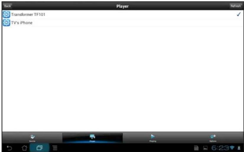 Back Player Refresh Transformer TF101 TV's iPhone