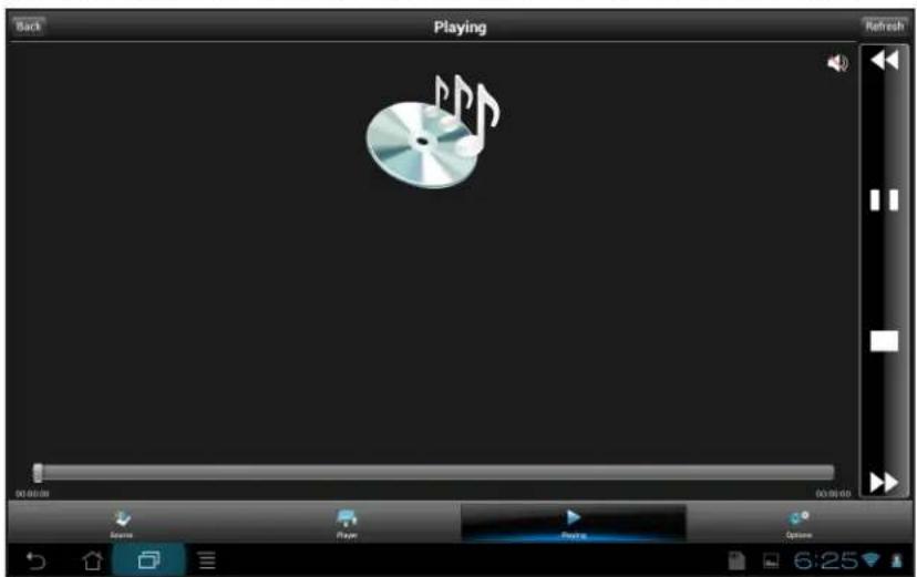 Back Playing Refresh 00:00:00 00:00:00 Scene Playe Playe Options 6:25