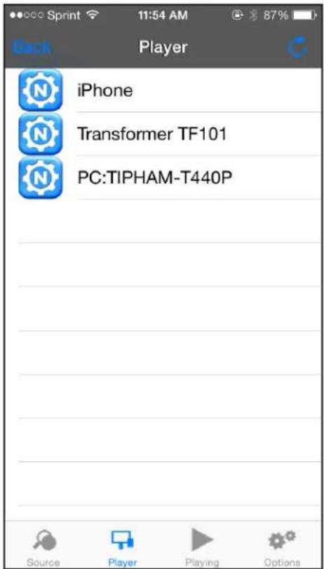 Back Player iPhone Transformer TF101 PC:TIPHAM-T440P Source Player Playing Options