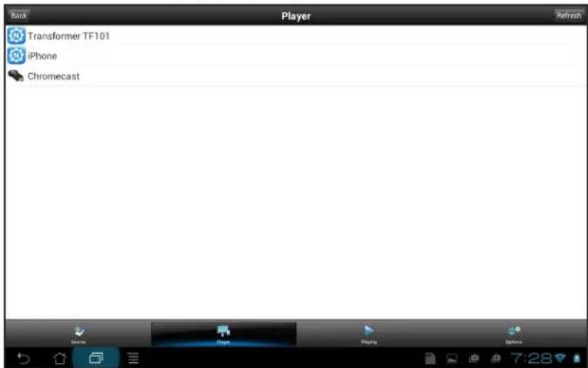 Back Player Refresh Transformer TF101 iPhone Chromecast
