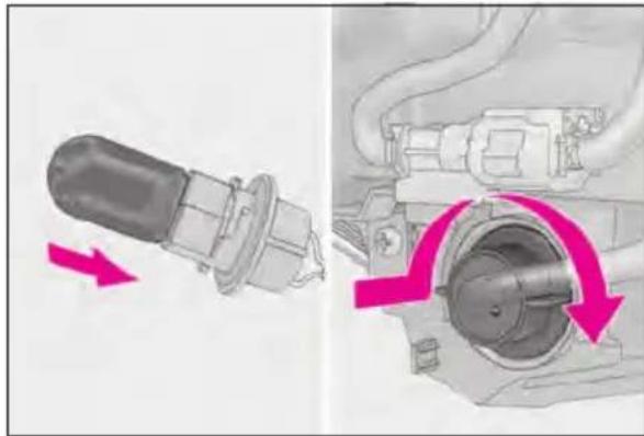 LEXUS RC 350 AWD (2019) - Replacing light bulbs - 7