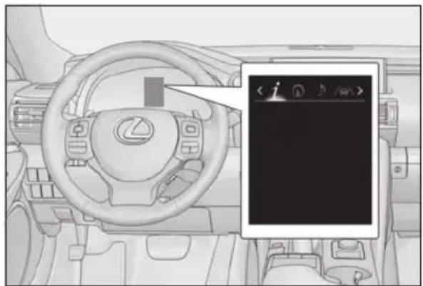 LEXUS RC 350 AWD (2019) - Displays and menu icons - 1