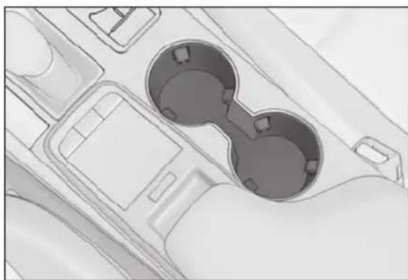 LEXUS RC 350 AWD (2019) - Cup holders - 1