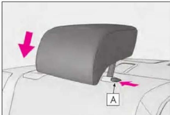 LEXUS RC 350 AWD (2019) - Installing the head restraints - 2