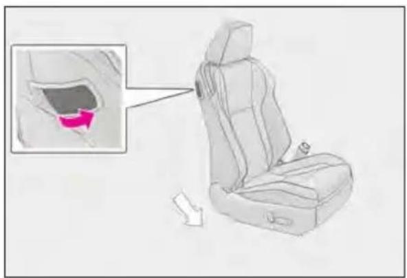 LEXUS RC 350 AWD (2019) - ■ When adjusting the seat - 1