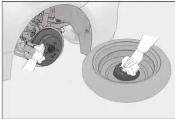 LEXUS RC 350 AWD (2019) - Installing the spare tire - 1