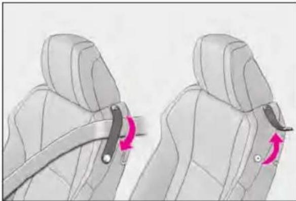 LEXUS RC 350 AWD (2019) - Seat belt guide - 1