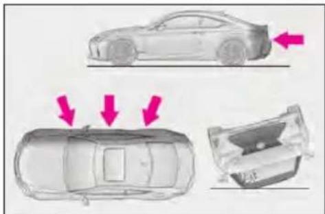 LEXUS RC 350 AWD (2019) - ■ Conditions under which the SRS airbags may deploy (inflate), other than a collision - 2