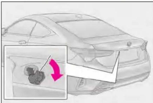 LEXUS RC 350 AWD (2019) - Locking and unlocking the doors and opening the trunk - 4