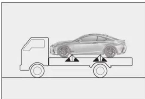 LEXUS RC 350 AWD (2019) - Using a flatbed truck - 2