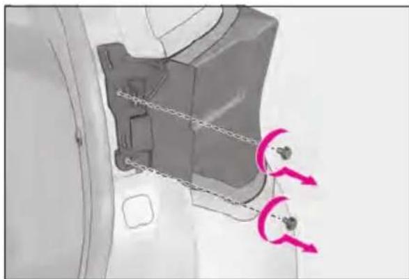 LEXUS RC 350 AWD (2019) - Replacing light bulbs - 3
