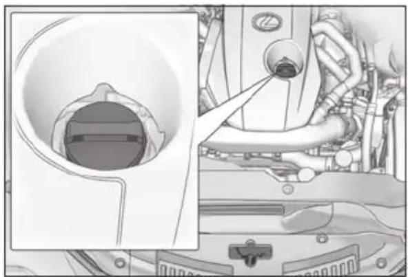 LEXUS RC 350 AWD (2019) - - Checking the engine oil - 5