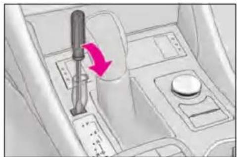 LEXUS RC 350 AWD (2019) - If the shift lever cannot be shifted from P - 1