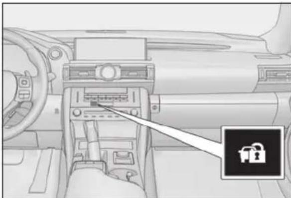 LEXUS RC 350 AWD (2019) - Setting/canceling/stopping the alarm system - 1