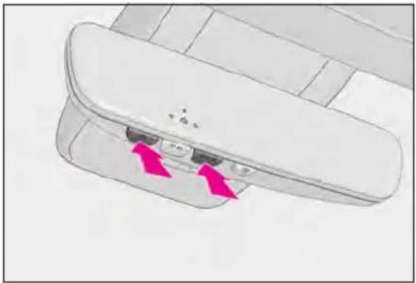 LEXUS RC 350 AWD (2019) - Erasing the entire HomeLink ^® memory (all three codes) - 1