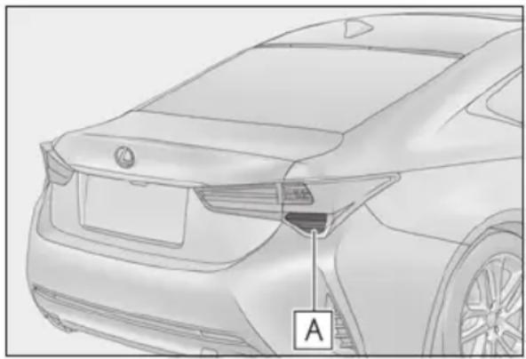 LEXUS RC 350 AWD (2019) - Bulb locations - 1