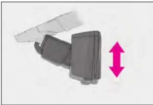 LEXUS RC 350 AWD (2019) - Adjusting the height of rear view mirror - 1