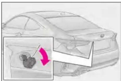 LEXUS RC 350 AWD (2019) - Setting/canceling/stopping the alarm system - 2