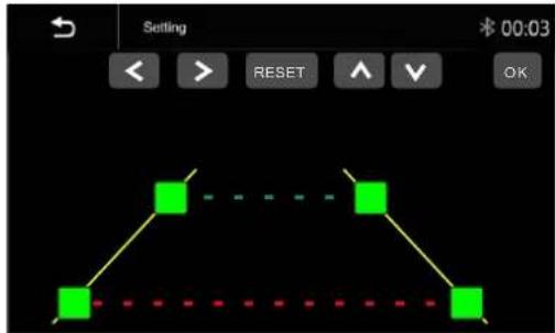 Setting 00:03 < > RESET A V OK