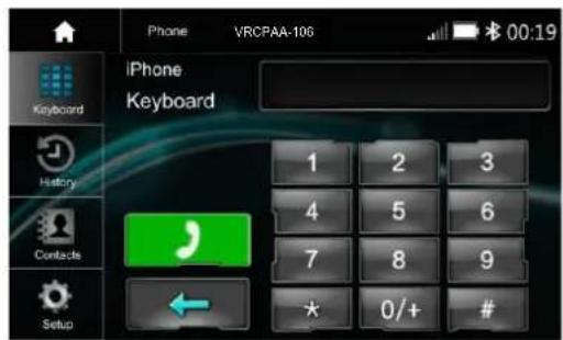 Phone VRCPAA-106 00:19 iPhone Keyboard 1 2 3 4 5 6 7 8 9 * 0/+ #
