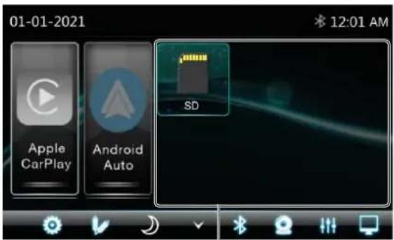 01-01-2021 Apple CarPlay Android Auto SD * 12:01 AM