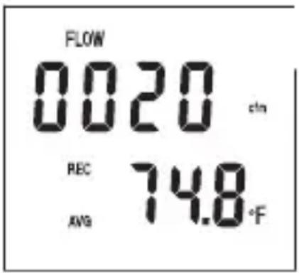 FLOW 0020 dB REC 74.8°F AVG