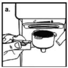 FAKIR Babila - Entfernen des gebrauchten Kaffees aus dem Filterhalter - 1