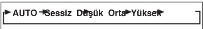 AUTO Sessiz Düşük Orta Yüksek