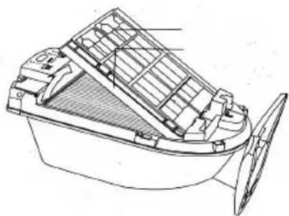 FAKIR Vigor Plus LR 600 - 3) Pokrywa czujnika kurzu - 3