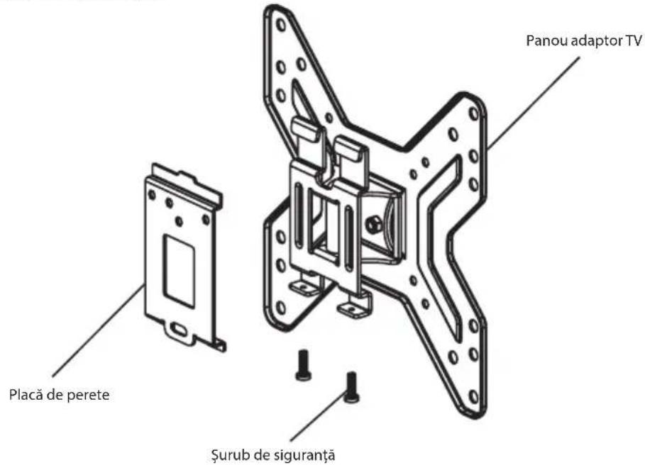 Panou adaptor TV Placă de perete Șurub de siguranță