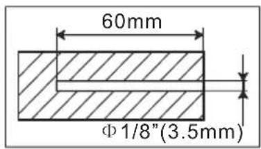 60mm Φ1/8"(3.5mm)