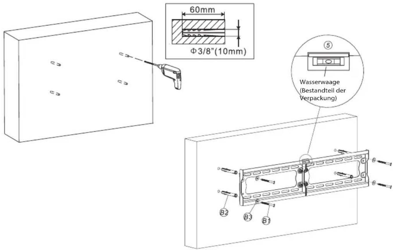 60mm Φ3/8"(10mm) Wasserwaage (Bestandteil der Verpackung)