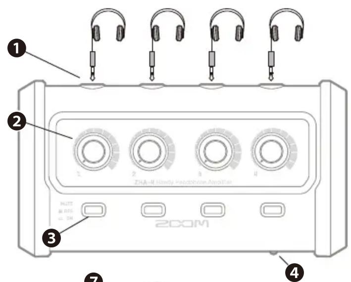1 2 ZHA-4 Hardy Headstrobe Amplifier 3 7 4 2COM