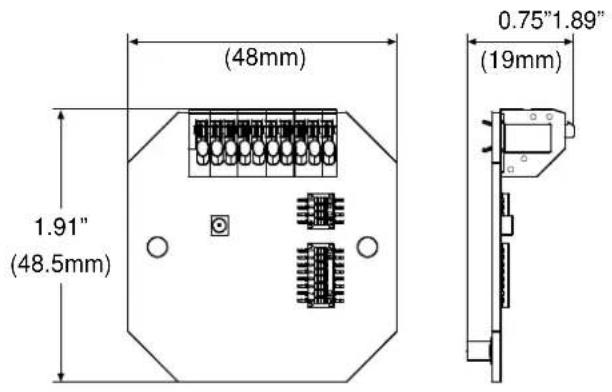 (48mm) 1.91" (48.5mm) 0.75"1.89" (19mm)