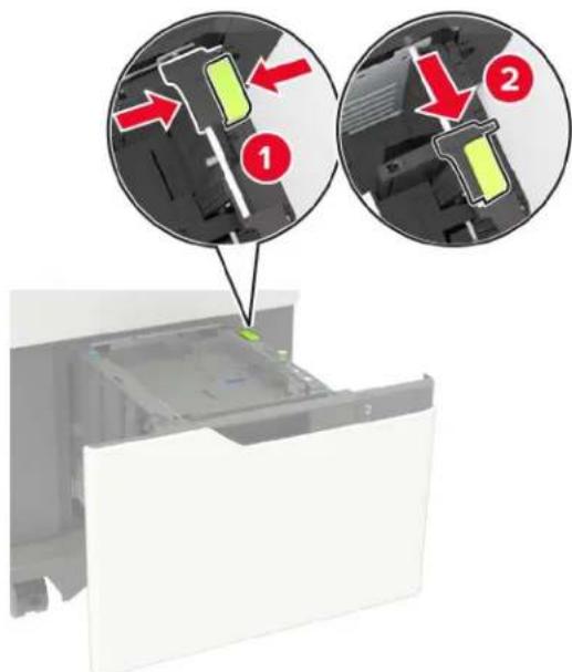 LEXMARK XM7355 - Einlegen von Papier im A5-Format - 2