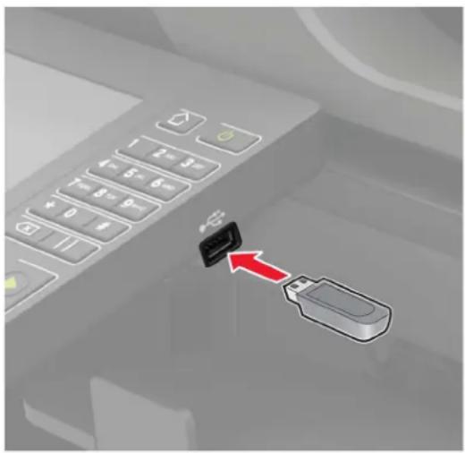 LEXMARK XM7355 - Scannen an ein Flash-Laufwerk - 1