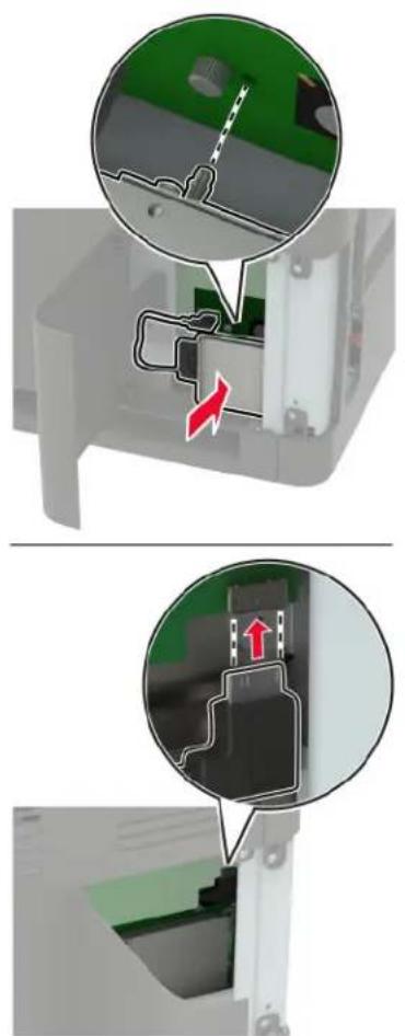 LEXMARK XM7355 - Installieren eines Internal Solutions Port - 7